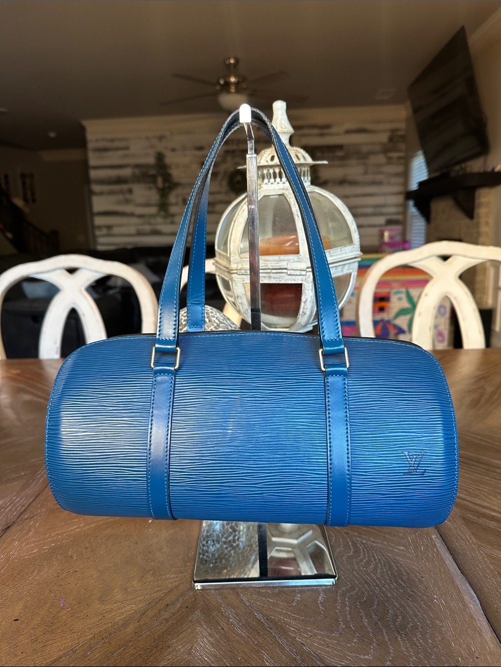 Louis Vuitton Blue Epi papillon